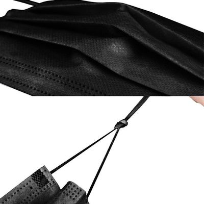 175x95mm Disposable Medical Face Mask , Disposable Black Surgical Mask